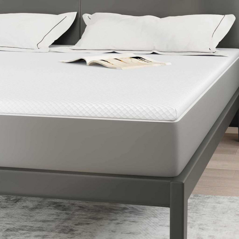 Nakładka na materac Biały 200 x 200 cm Tkanina jacquard