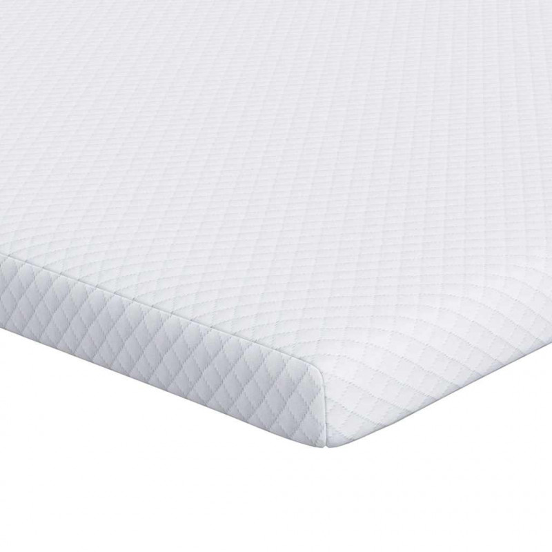 Nakładka na materac Biały 120 x 200 cm Tkanina jacquard
