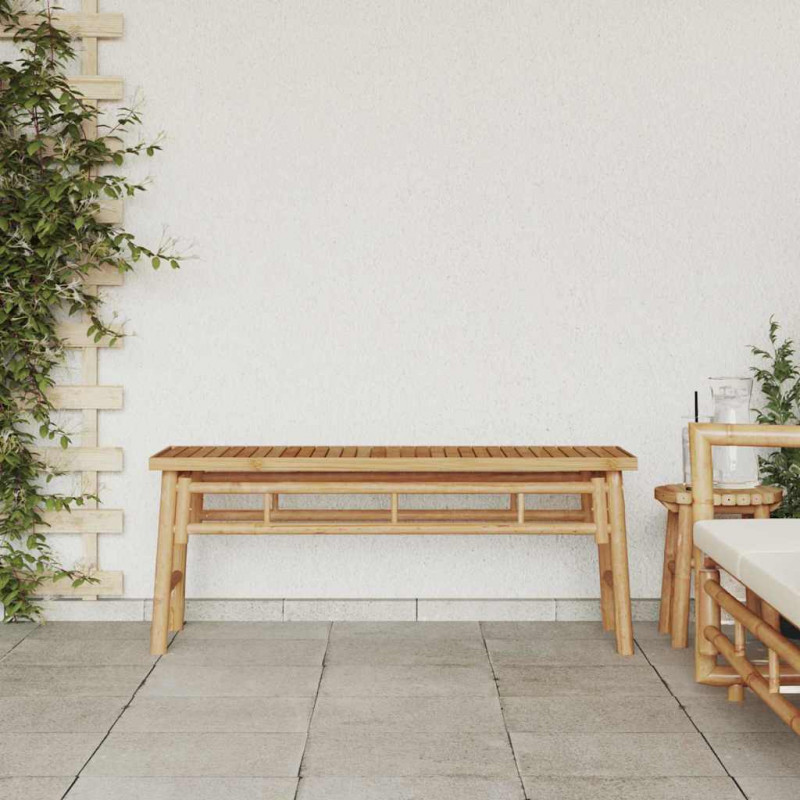 ławka Brązowy 110 x 38 x 45 cm Bambus