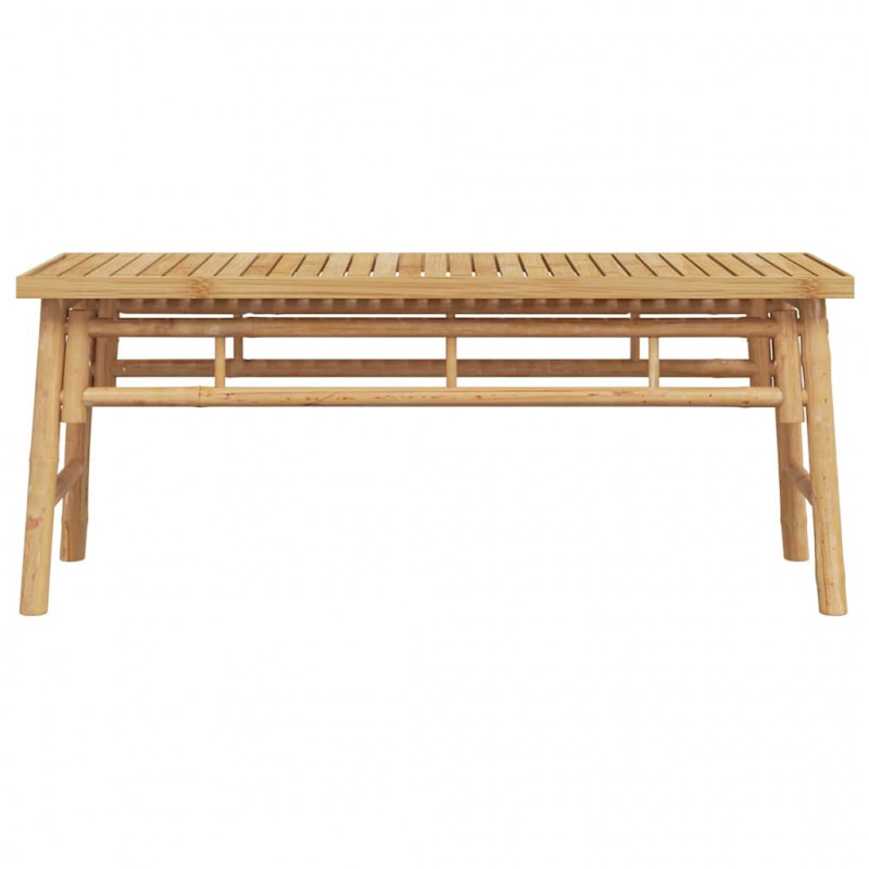 ławka Brązowy 110 x 38 x 45 cm Bambus