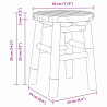 Halka Naturalny Bambus 30 x 30 x 36 cm Bambus