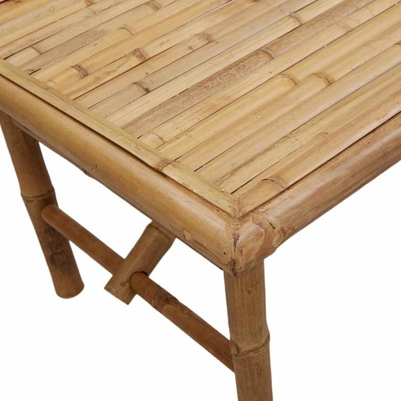 Stolik kawowy Brązowy 90 x 50 x 43 cm Bambus