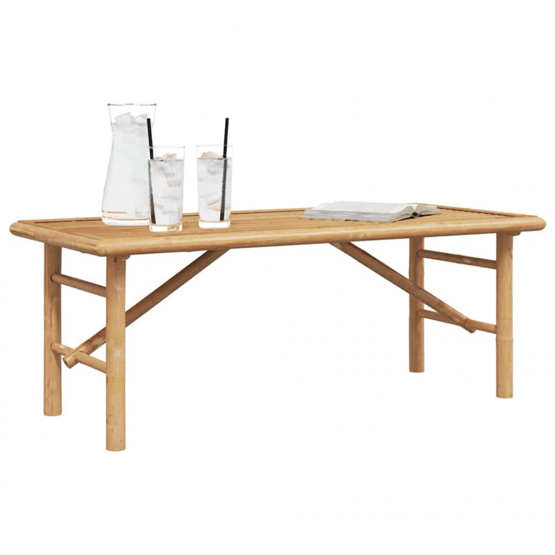 Stolik kawowy Brązowy 110 x 50 x 43 cm Bambus