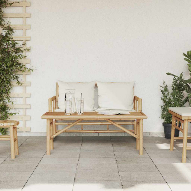 Stolik kawowy Brązowy 110 x 50 x 43 cm Bambus