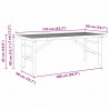 Stolik kawowy Brązowy 110 x 50 x 43 cm Bambus
