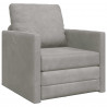 Sofa Bed 60cm Jasnoszary Aksamit