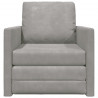 Sofa Bed 60cm Jasnoszary Aksamit
