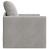 Sofa Bed 60cm Jasnoszary Aksamit