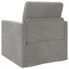 Sofa Bed 60cm Jasnoszary Aksamit