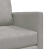 Sofa Bed 60cm Jasnoszary Aksamit