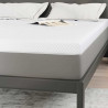Nakładka na materac Biały 140 x 190 cm Tkanina jacquard