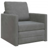 Sofa Bed 60cm Ciemnoszary Aksamit