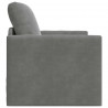 Sofa Bed 60cm Ciemnoszary Aksamit