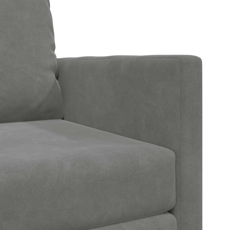 Sofa Bed 60cm Ciemnoszary Aksamit