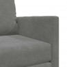 Sofa Bed 60cm Ciemnoszary Aksamit