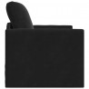 Sofa Bed Czarny 74 x 77 x 81 cm Aksamit