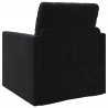 Sofa Bed Czarny 74 x 77 x 81 cm Aksamit