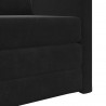 Sofa Bed Czarny 74 x 77 x 81 cm Aksamit