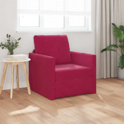 Sofa Bed 60cm Czerwone wino Aksamit