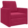 Sofa Bed 60cm Czerwone wino Aksamit