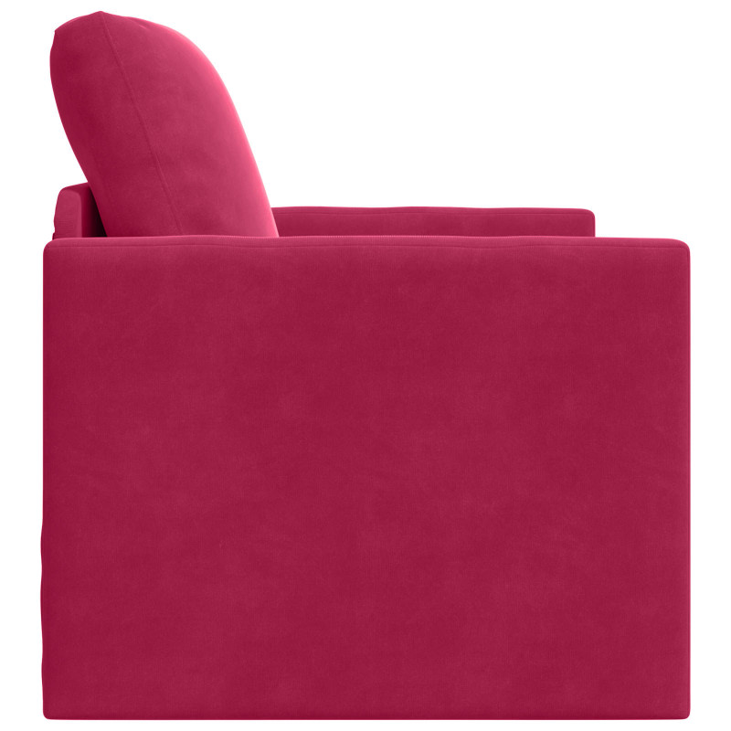Sofa Bed 60cm Czerwone wino Aksamit