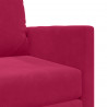 Sofa Bed 60cm Czerwone wino Aksamit