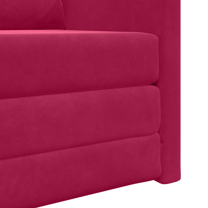 Sofa Bed 60cm Czerwone wino Aksamit
