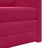 Sofa Bed 60cm Czerwone wino Aksamit