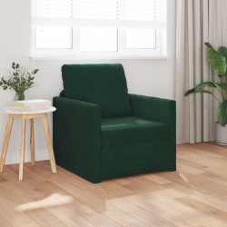 Sofa Bed 60cm Ciemna zieleń Aksamit