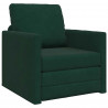 Sofa Bed 60cm Ciemna zieleń Aksamit