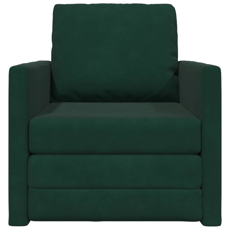 Sofa Bed 60cm Ciemna zieleń Aksamit