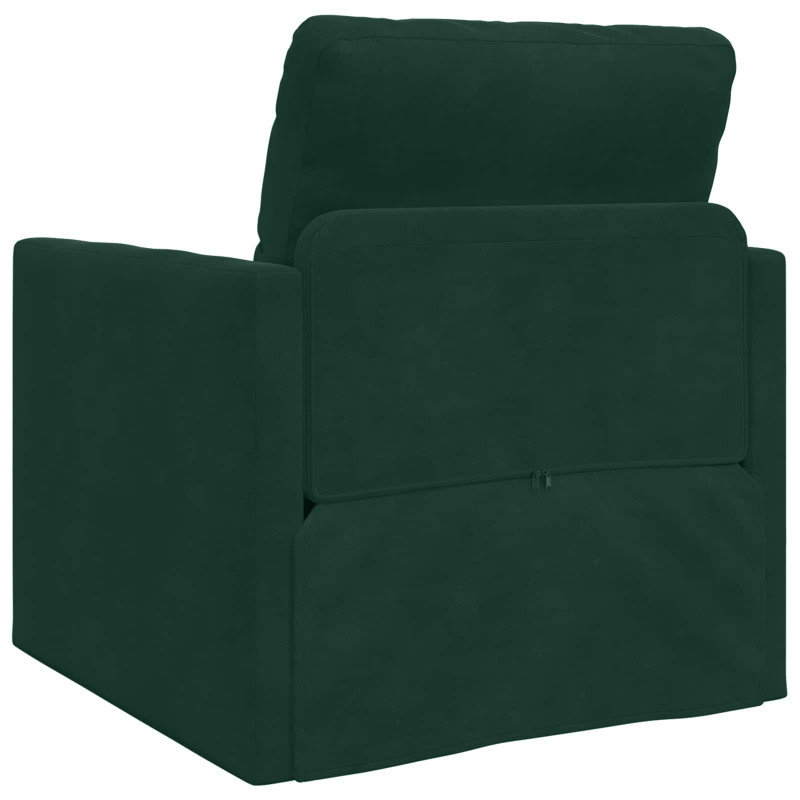 Sofa Bed 60cm Ciemna zieleń Aksamit