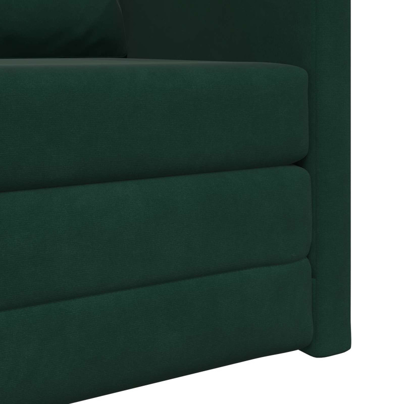 Sofa Bed 60cm Ciemna zieleń Aksamit