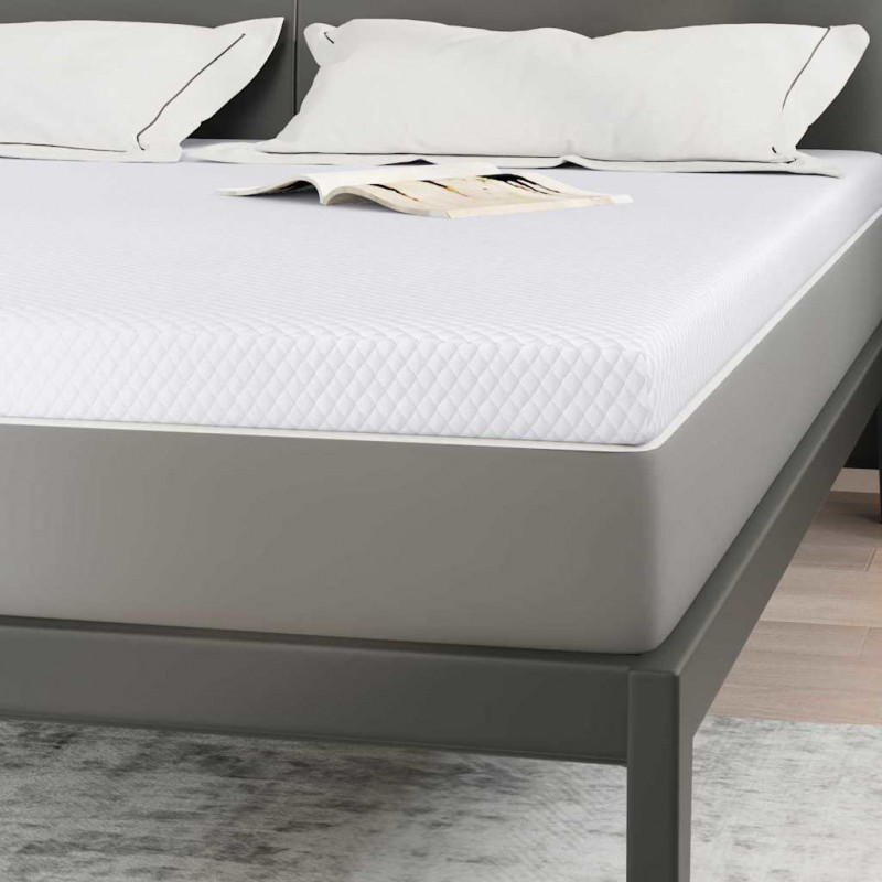 Nakładka na materac Biały 200 x 200 cm Tkanina jacquard