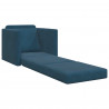 Sofa Bed 60cm Niebieski Aksamit