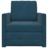 Sofa Bed 60cm Niebieski Aksamit