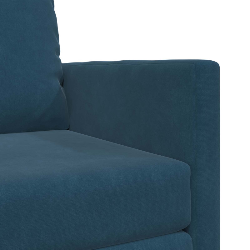 Sofa Bed 60cm Niebieski Aksamit