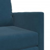 Sofa Bed 60cm Niebieski Aksamit