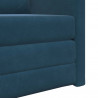 Sofa Bed 60cm Niebieski Aksamit