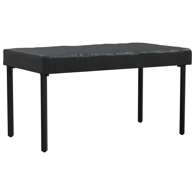 Pokrowiec na Stół Gładki Czarny 152 x 92 x 15 cm tkanina