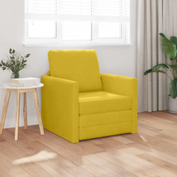 Sofa Bed 60cm Ciemny Żółty Aksamit