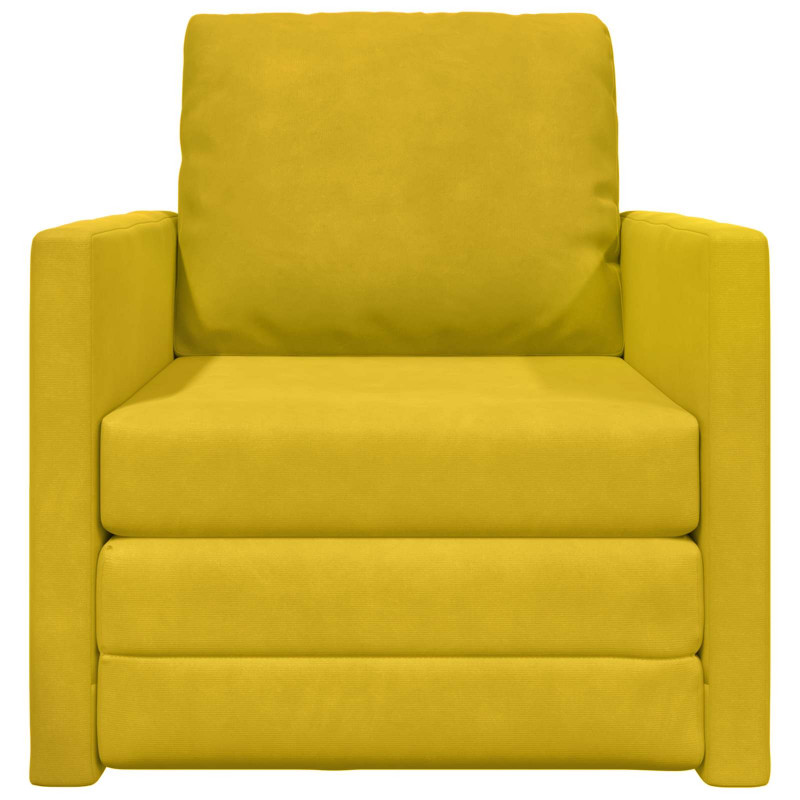 Sofa Bed 60cm Ciemny Żółty Aksamit