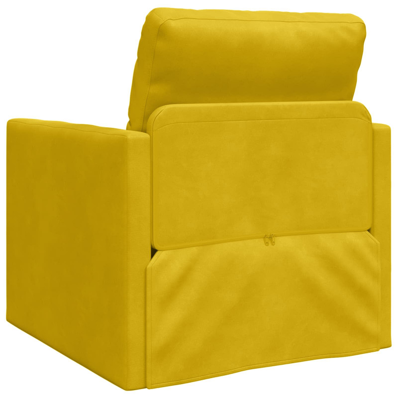 Sofa Bed 60cm Ciemny Żółty Aksamit