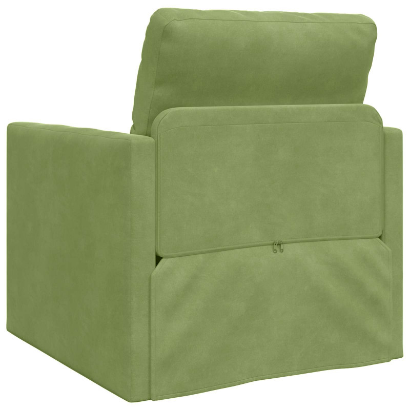 Sofa Bed 60cm Jasnozielony Aksamit