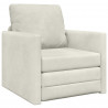 Sofa Bed 60cm Kremowy Aksamit