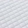 Nakładka na materac Biały 100 x 200 cm Tkanina jacquard