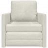 Sofa Bed 60cm Kremowy Aksamit
