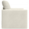 Sofa Bed 60cm Kremowy Aksamit