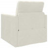 Sofa Bed 60cm Kremowy Aksamit