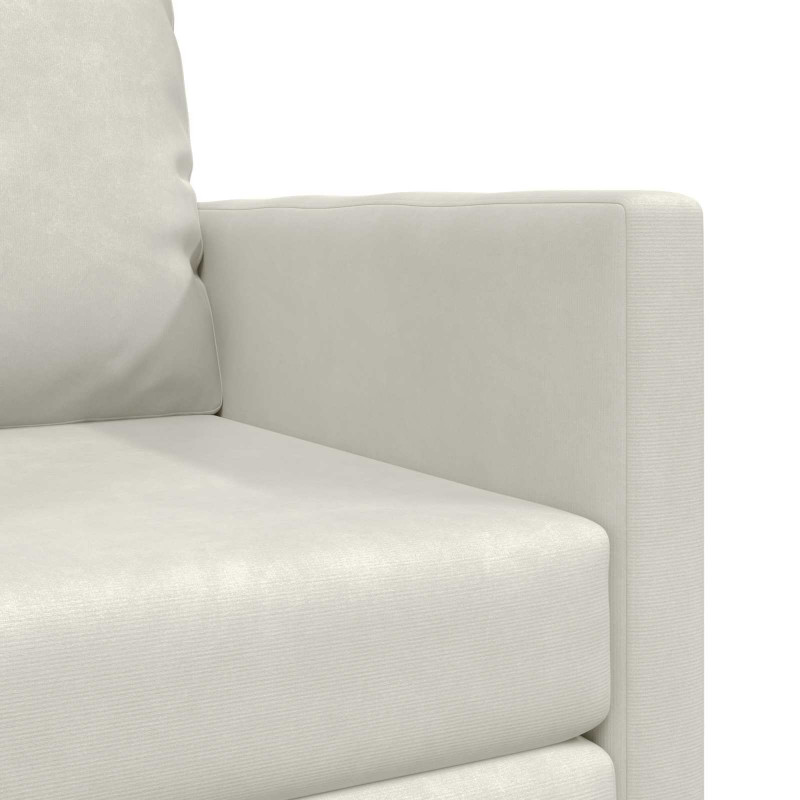 Sofa Bed 60cm Kremowy Aksamit